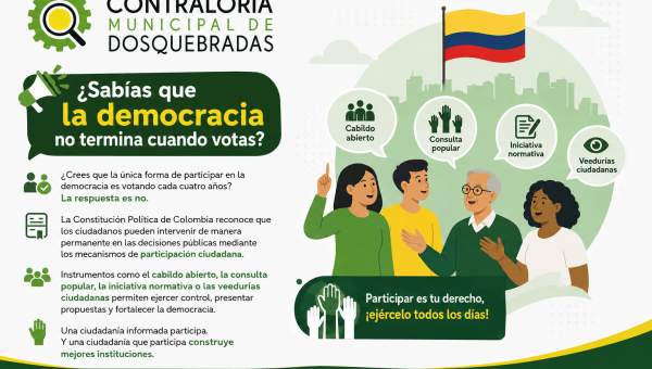 ¿SABÍAS QUE LA DEMOCRACIA NO TERMINA CUANDO VOTAS?